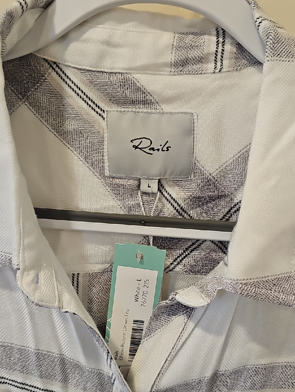 Rails Ellson Relaxed Button Down Top; Size Large; NWT - Picture 3 of 7
